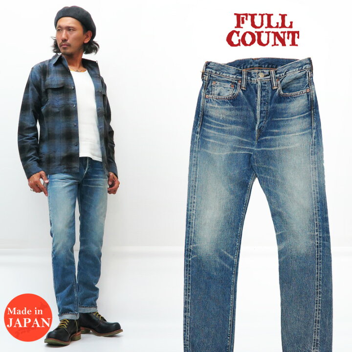 楽天市場】フルカウント FULLCOUNT 1108 BRIGHTON ユーズド加工 
