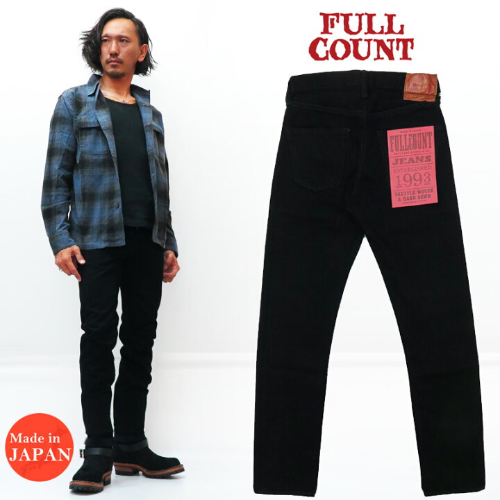 楽天市場】フルカウント FULLCOUNT 1108BK ブラック ジーンズ 