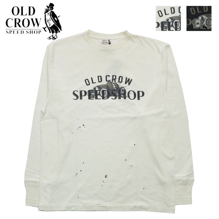 楽天市場】OLD CROW オールドクロウ 長袖 クルーネック Tシャツ SPEED  