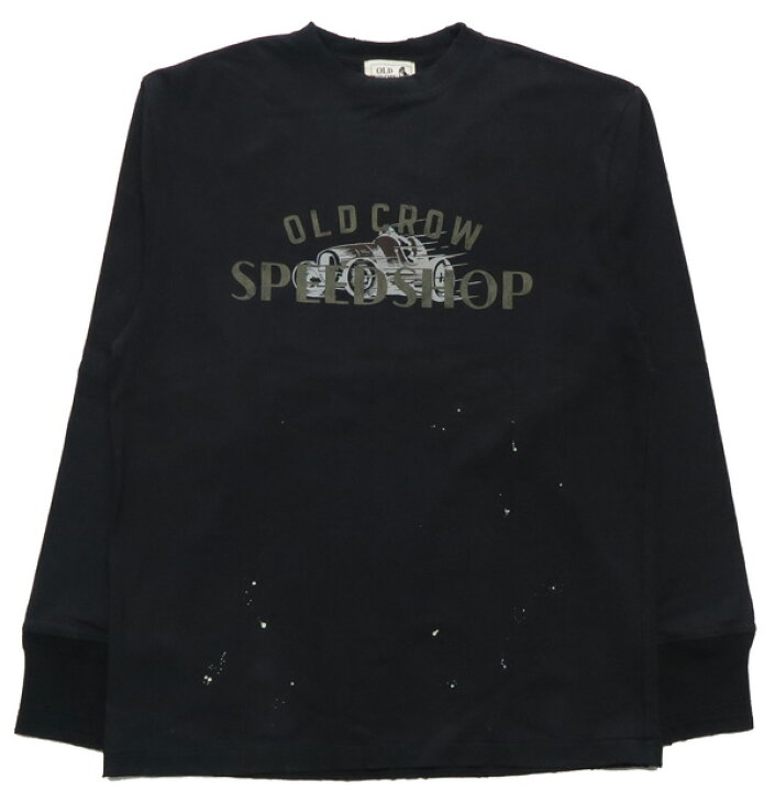 楽天市場】OLD CROW オールドクロウ 長袖 クルーネック Tシャツ SPEED 