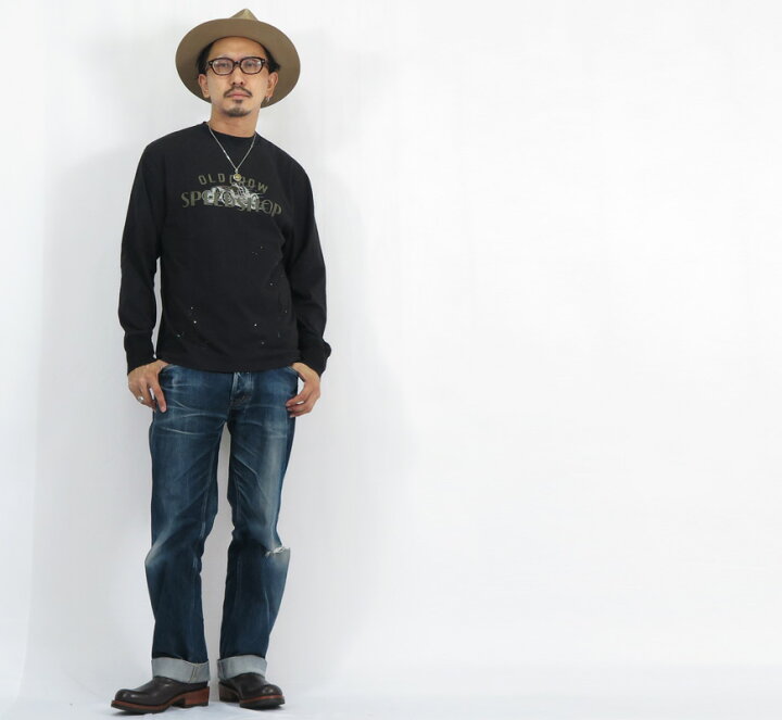 楽天市場】OLD CROW オールドクロウ 長袖 クルーネック Tシャツ SPEED 
