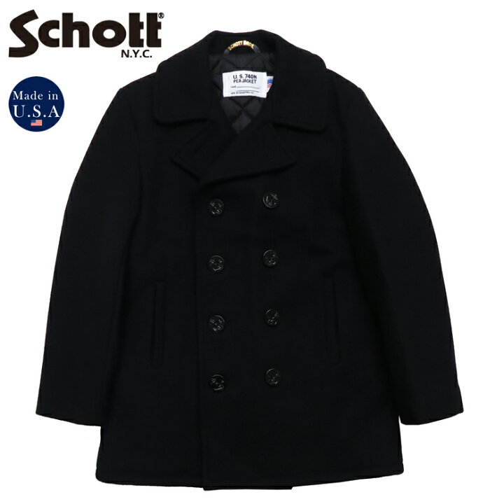 楽天市場】ショット Schott ピーコート 740US 24oz ウールメルトン 