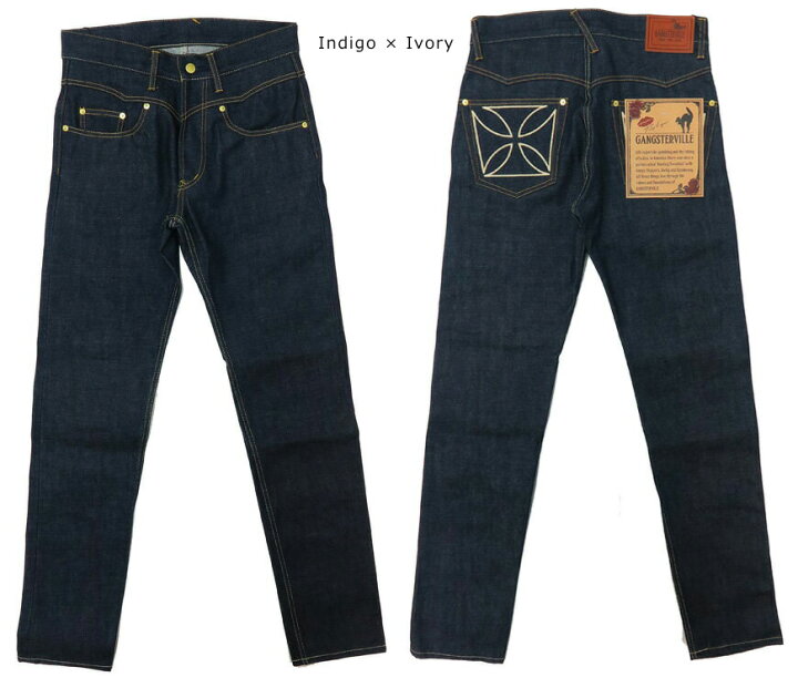 楽天市場】GANGSTERVILLE ギャングスタービル THUG DENIM SLIM 