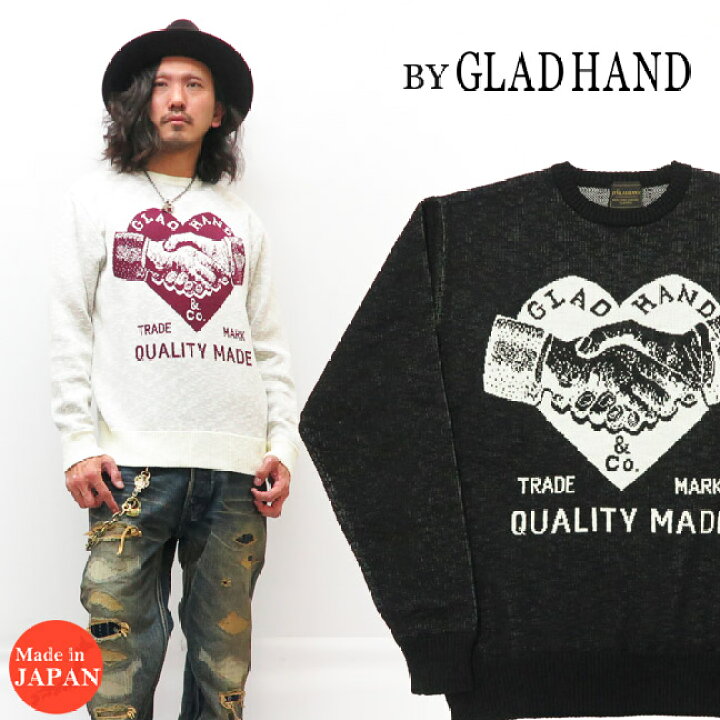 楽天市場】BY GLAD HAND バイ グラッドハンド コットン ニット クルー 