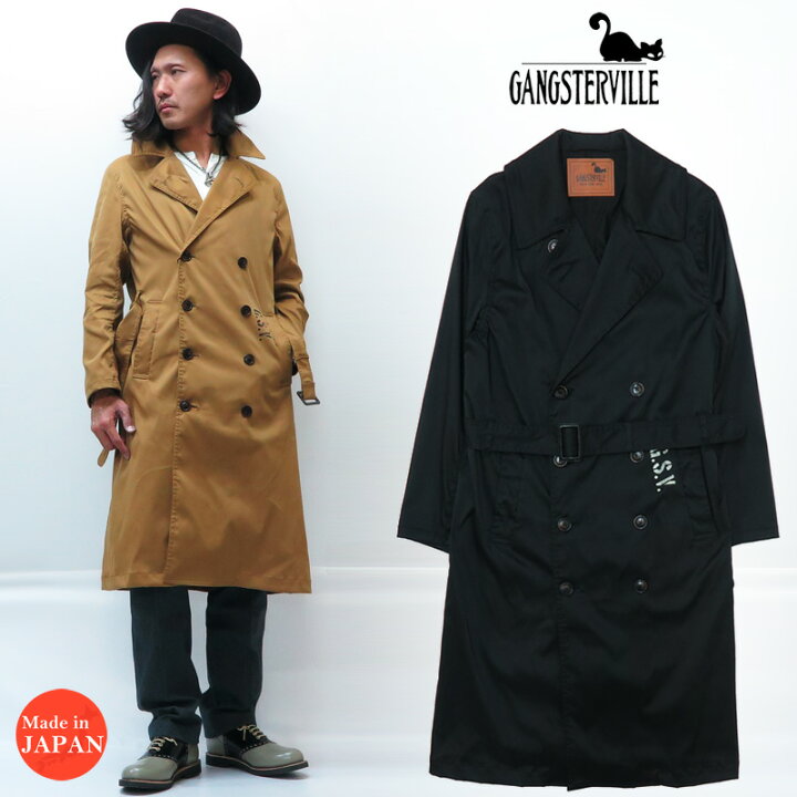 楽天市場】GANGSTERVILLE ギャングスタービル BENJAMIN トレンチコート  