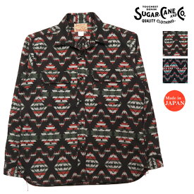 シュガーケーン SUGAR CANE 長袖 ネイティブアメリカンパターン ワークシャツ SC28995