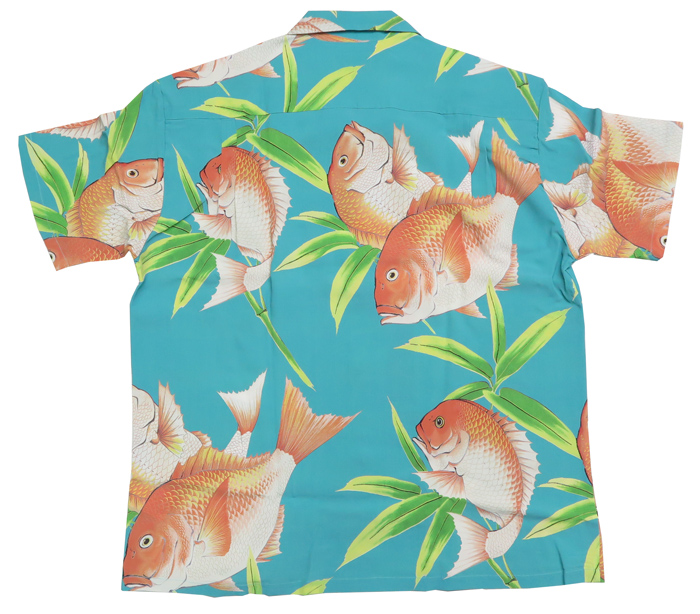 KALAKAUA ハワイ製 フィッシュプリント アロハシャツ S - シャツ
