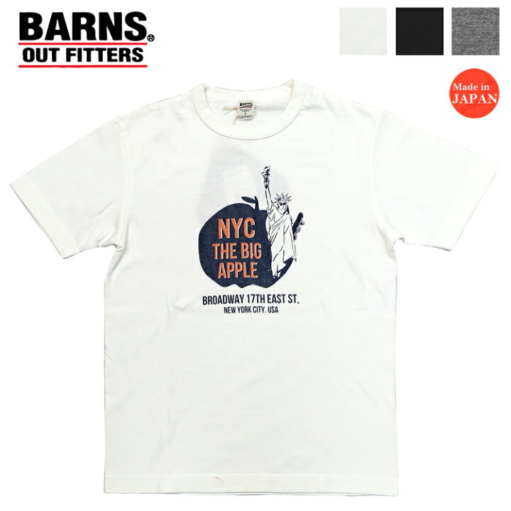 楽天市場】バーンズ BARNS 半袖 吊り編み スーベニア Tシャツ New York 