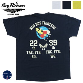 バズリクソンズ BUZZ RICKSON'S 半袖 Tシャツ 22nd TAC.FIGHTER Made in U.S.A BR79260