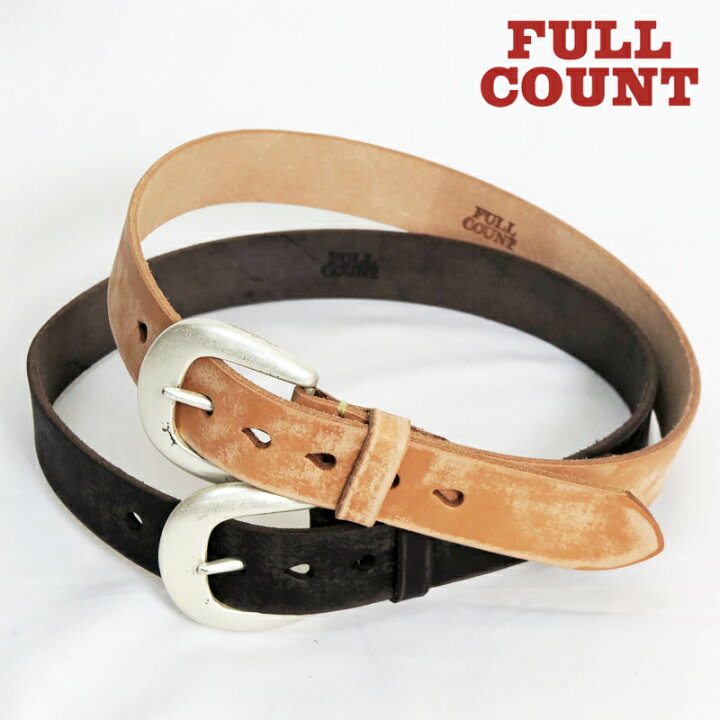 楽天市場】フルカウント FULLCOUNT 5mm厚 ワイルドレザー ベルト 