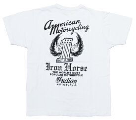 インディアンモーターサイクル Indian Motorcycle 半袖 プリント Tシャツ IRON HORSE IM79184