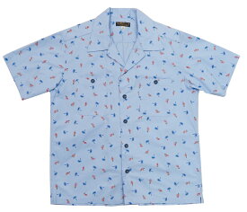 サンサーフ SUN SURF 半袖 コットンツイル レギュラーカラー シャツ アロハ ハワイアン "HULA&PALMTREE" SS38406