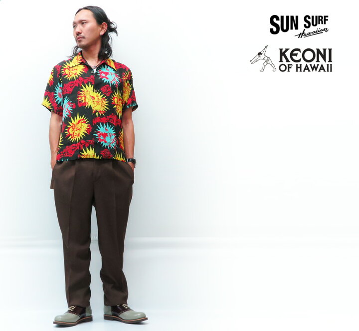 楽天市場】サンサーフ SUN SURF 半袖 レーヨン アロハシャツ 