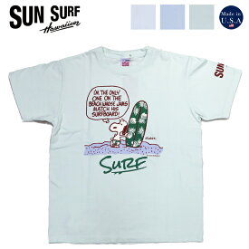 サンサーフ SUN SURF 半袖 プリント Tシャツ SNOOPY PEANUTS SS79166