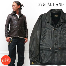 BY GLAD HAND バイ グラッドハンド 「GOOD FELLOWS」 カウハイド レザー ジャケット 牛革 BYGH-20-AW-02