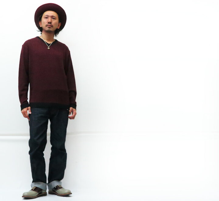 楽天市場】GANGSTERVILLE ギャングスタービル 長袖 Vネック セーター 