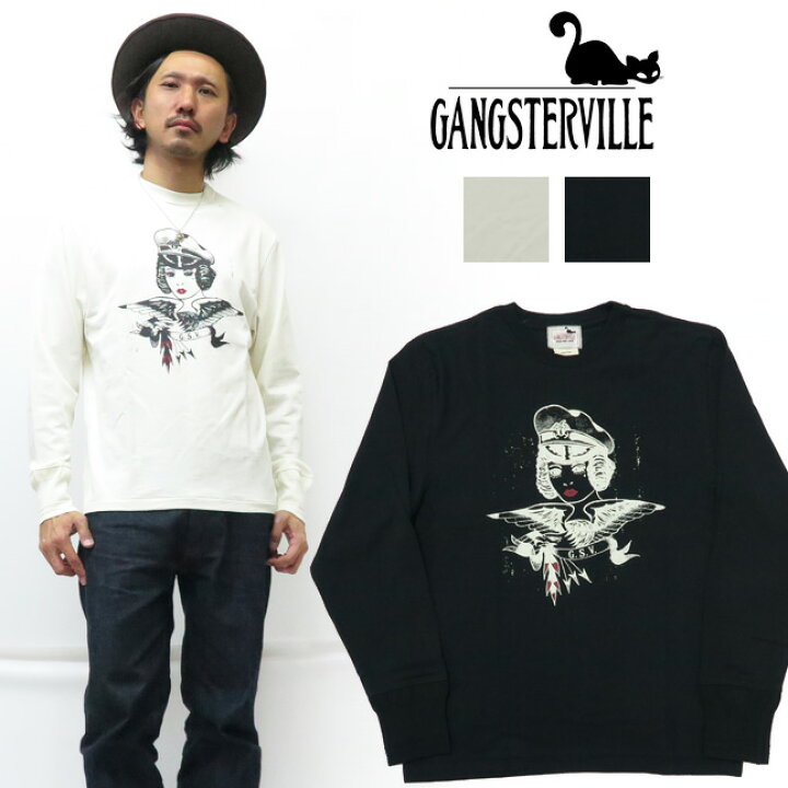 楽天市場】GANGSTERVILLE ギャングスタービル 長袖 クルーネック T 