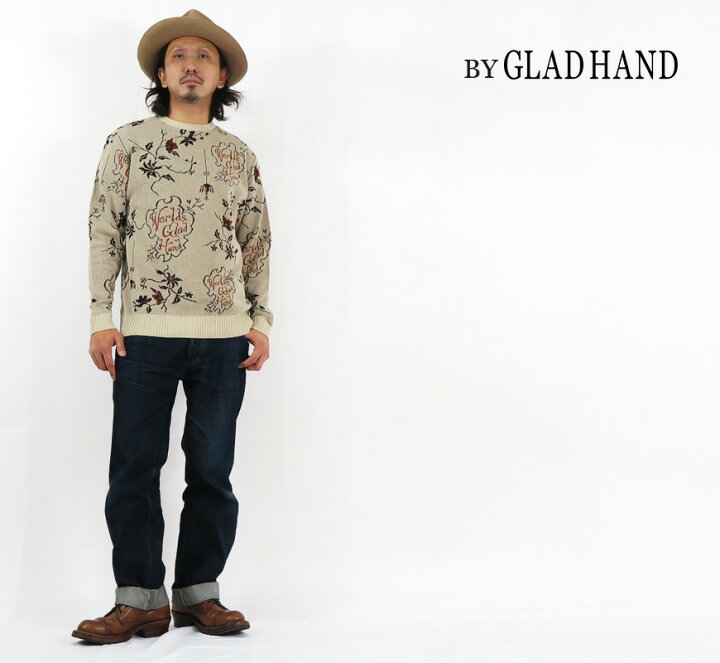 楽天市場】BY GLAD HAND バイ グラッドハンド 麻混 ジャガード ニット 