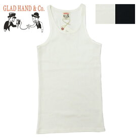 GLAD HAND グラッドハンド タンクトップ 2枚組 テレコ生地 パックTee GLADHAND-05【2024年春夏新作】