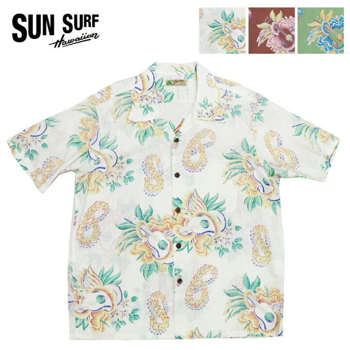 楽天市場】サンサーフ SUN SURF 半袖 コットン/リネン オープンカラー 