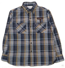 WEIRDO ウィアード チェーン刺繍 長袖 チェック ワークシャツ WIND UP グラッドハンド WRD-22-AW-11
