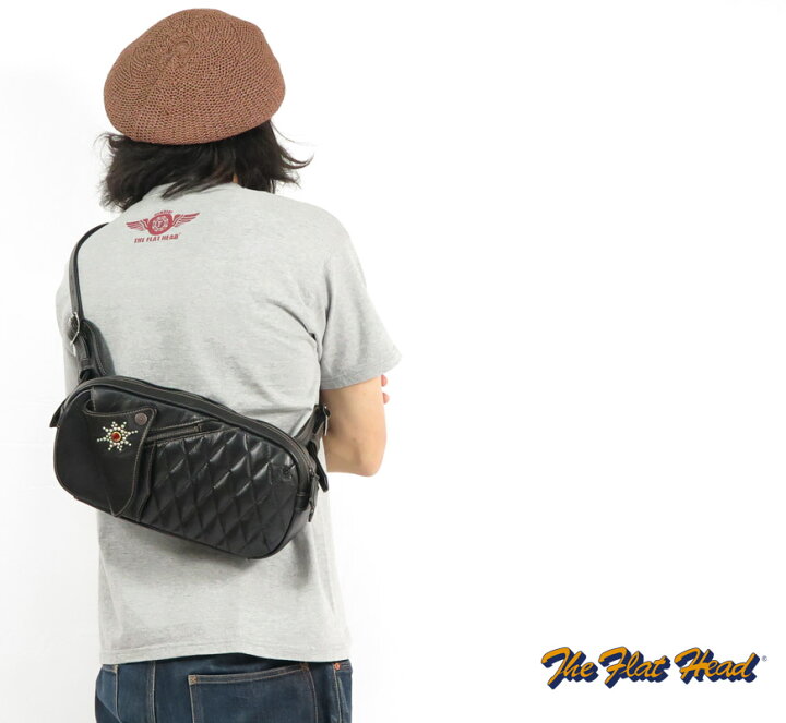 楽天市場】フラットヘッド THE FLAT HEAD ホースハイド ボディバッグ 