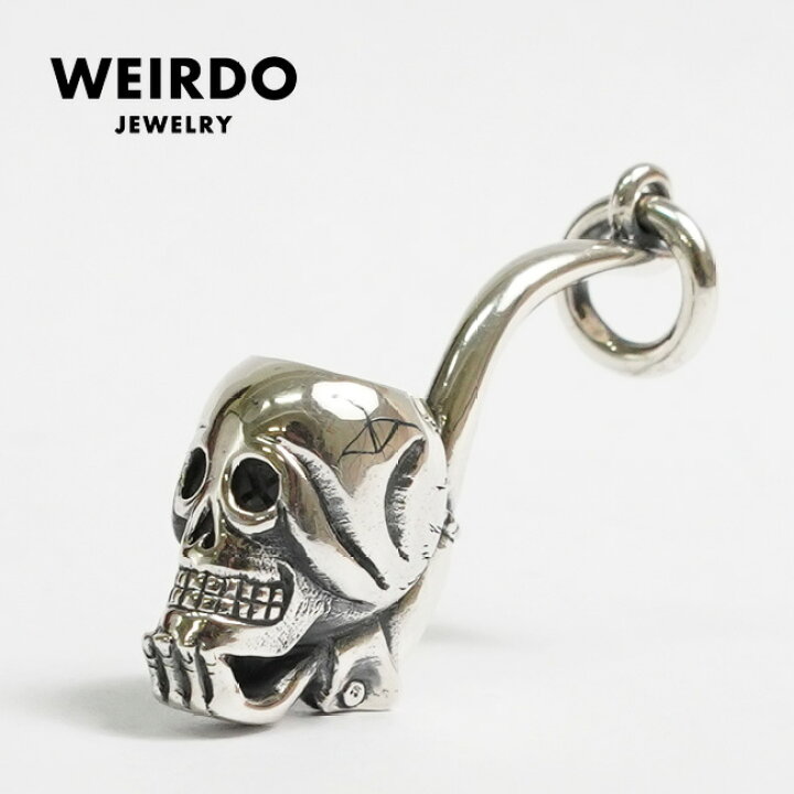 楽天市場】WEIRDO JEWERLY ウィアード ジュエリー SKULL PIPO シルバー 