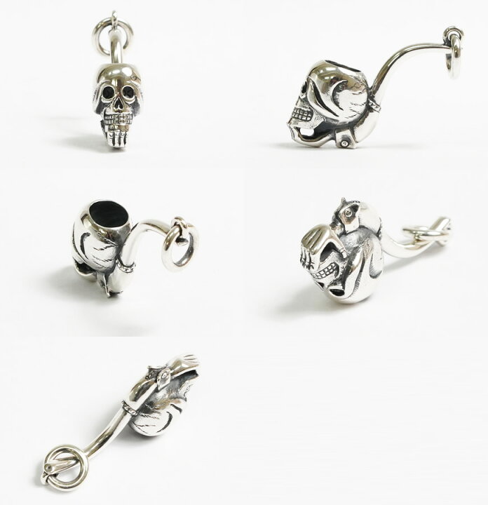 楽天市場】WEIRDO JEWERLY ウィアード ジュエリー SKULL PIPO シルバー 