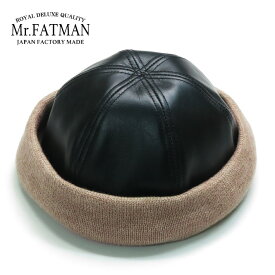 Mr.FATMAN ミスターファットマン 茶芯レザー フィッシャーマン キャップ WHISKERY 牛革 5224011