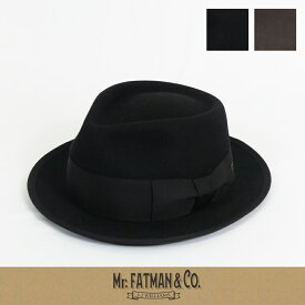 J.J. WILLIAMS FEDORA By Mr.FATMAN ミスターファットマン ウールフェルトハット Pipe and Cigar 5225005