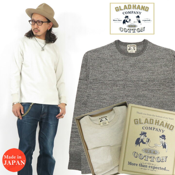 楽天市場】GLAD HAND グラッドハンド 長袖 Tシャツ クルーネック U.S.A 