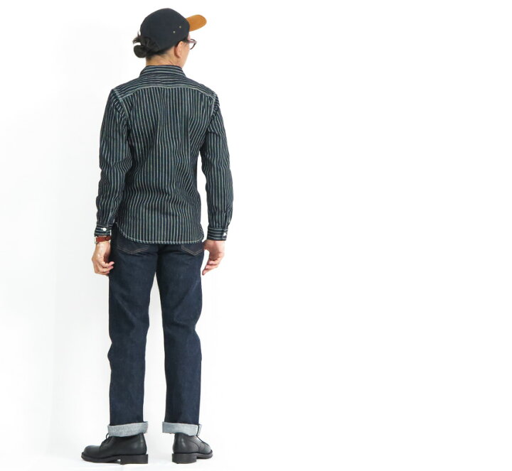 楽天市場】フラットヘッド THE FLAT HEAD 10oz ウォバッシュストライプ  
