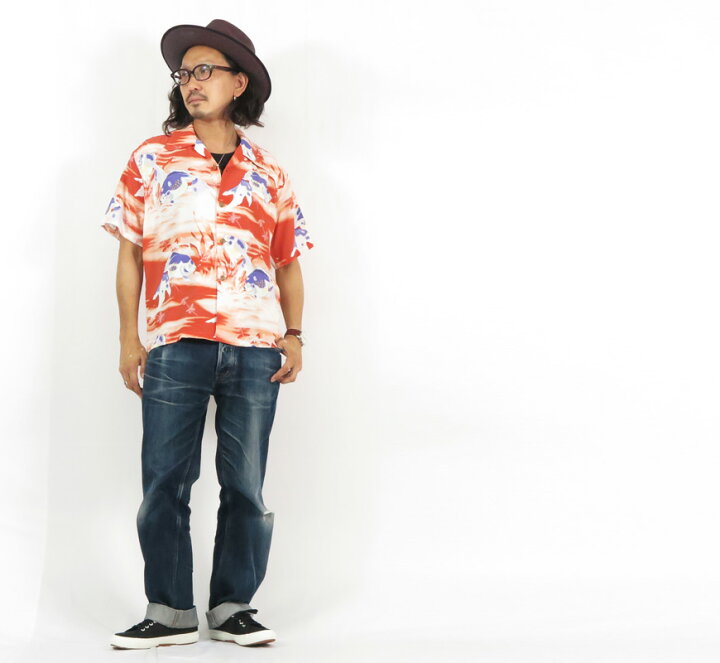 楽天市場】サンサーフ SUN SURF 半袖 レーヨン壁縮緬 ハワイアンシャツ 