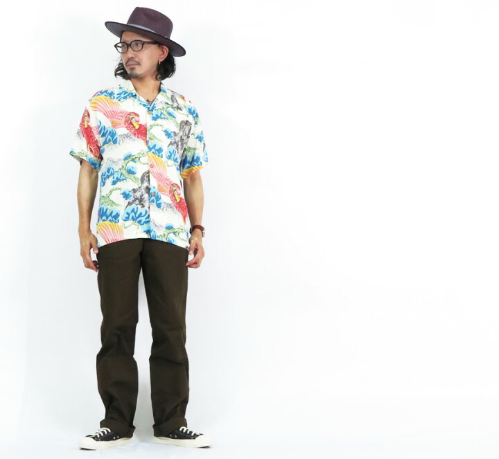 楽天市場】サンサーフ SUN SURF 半袖 レーヨン壁縮緬 ハワイアンシャツ 