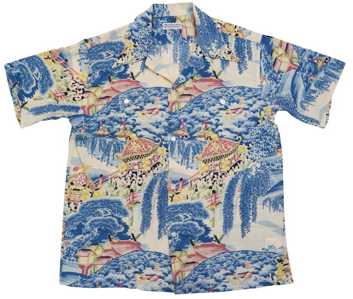 楽天市場】サンサーフ SUN SURF 半袖 レーヨン壁縮緬 ハワイアンシャツ 