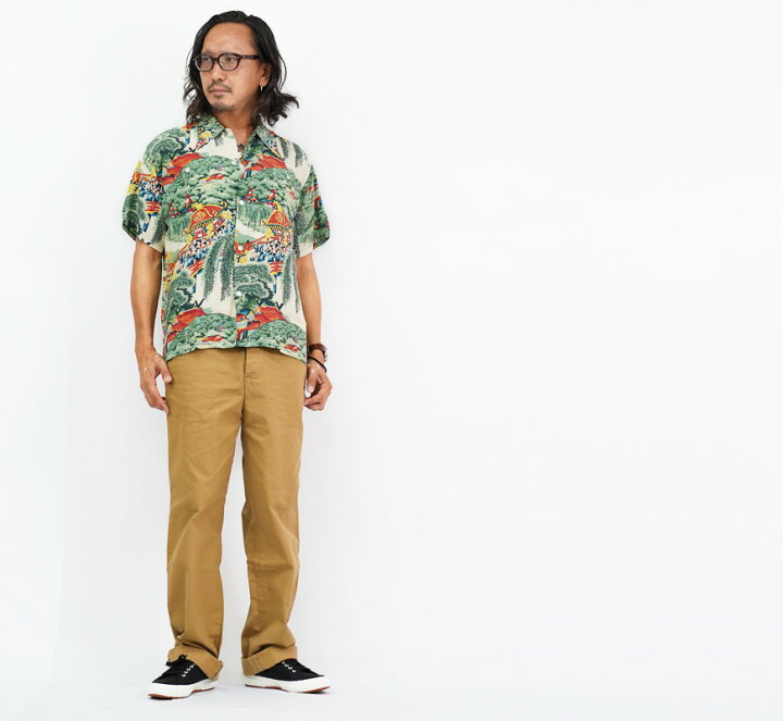 楽天市場】サンサーフ SUN SURF 半袖 レーヨン壁縮緬 ハワイアンシャツ 