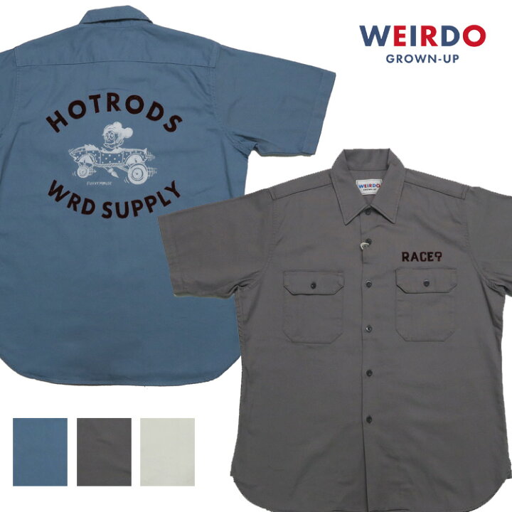 楽天市場】WEIRDO ウィアード 半袖 ワークシャツ 「WRD SUPPLY 