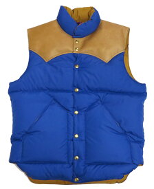 ウェアハウス WAREHOUSE ロッキーマウンテン フェザーベッド ROCKY MOUNTAIN FEATHERBED ナイロン ダウンベスト ホースハイド レザーヨーク NYLON DOWN VEST ホワイトダックダウン WH2234
