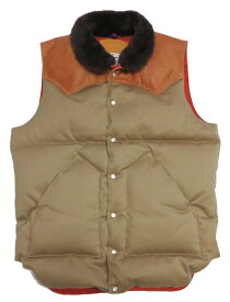 ウェアハウス WAREHOUSE ロッキーマウンテン フェザーベッド ROCKY MOUNTAIN FEATHERBED ウェストポイントクロス クリスティ ダウンベスト ホースハイド レザーヨーク NYLON CHRISTY DOWN VEST ホワイトダックダウン WH2238