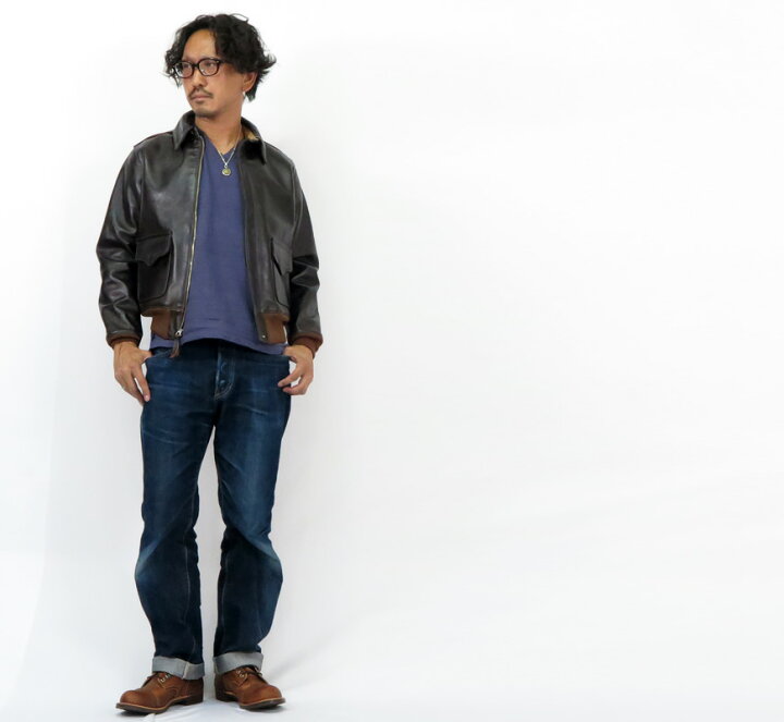 楽天市場】エアロレザー AERO LEATHER フライトジャケット A-2 10490 