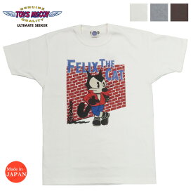 トイズマッコイ TOYS McCOY 半袖 Tシャツ FELIX THE CAT TEE RED JACKET & RALLY CAT フィリックス TMC2301