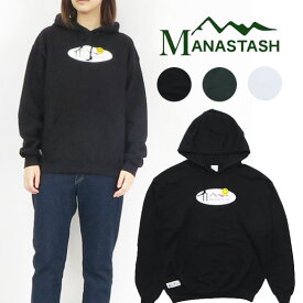 MANASTASH マナスタッシュ レディース スマイルエンブレム フーディー パーカー 7213042