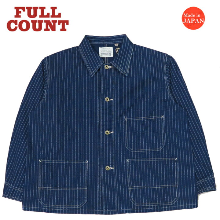 楽天市場】フルカウント FULLCOUNT インディゴ ウォバッシュストライプ 