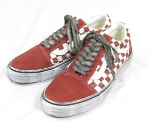 VANS �o���Y STRESSED OLD SCHOOL �I�[���h�X�N�[�� ���B���e�[�W �������H �`�F�b�J�[�t���b�O �X�j�[�J�[ ���@���Y VN0007NTY52