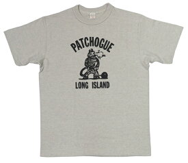 ウェアハウス WAREHOUSE Lot 4601 プリント 半袖 Tシャツ PATCHOGUE シャドーボーダー ローゲージ編み