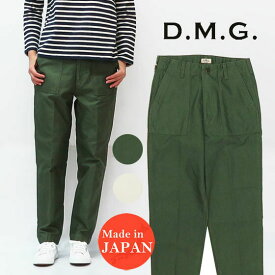 ドミンゴ D.M.G. DOMINGO ベーカー パンツ オリーブグリーン アイボリー 13-957T MADE IN JAPAN
