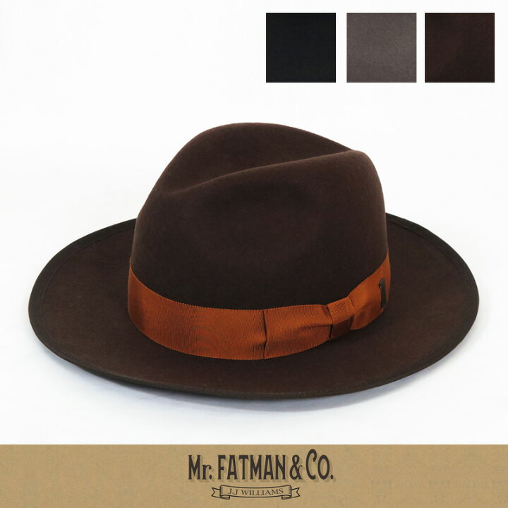 楽天市場】J.J. WILLIAMS FEDORA By Mr.FATMAN ミスターファットマン 