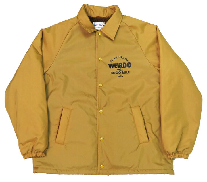 楽天市場】WEIRDO ウィアード 裏ボア コーチジャケット 3000MILE 撥水 