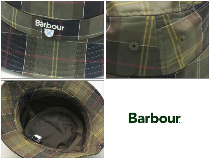 楽天市場】Barbour バブアー キャップ タータンチェック バケット 