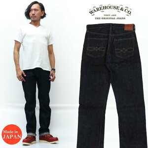 ウェアハウス WAREHOUSE ジーンズ DD-1001XX 1947MODEL レギュラーストレート ワンウォッシュ 13.5oz 米綿3州ブレンド バナーデニム DUCK DIGGER ダックディガー ジーパン Gパン デニム